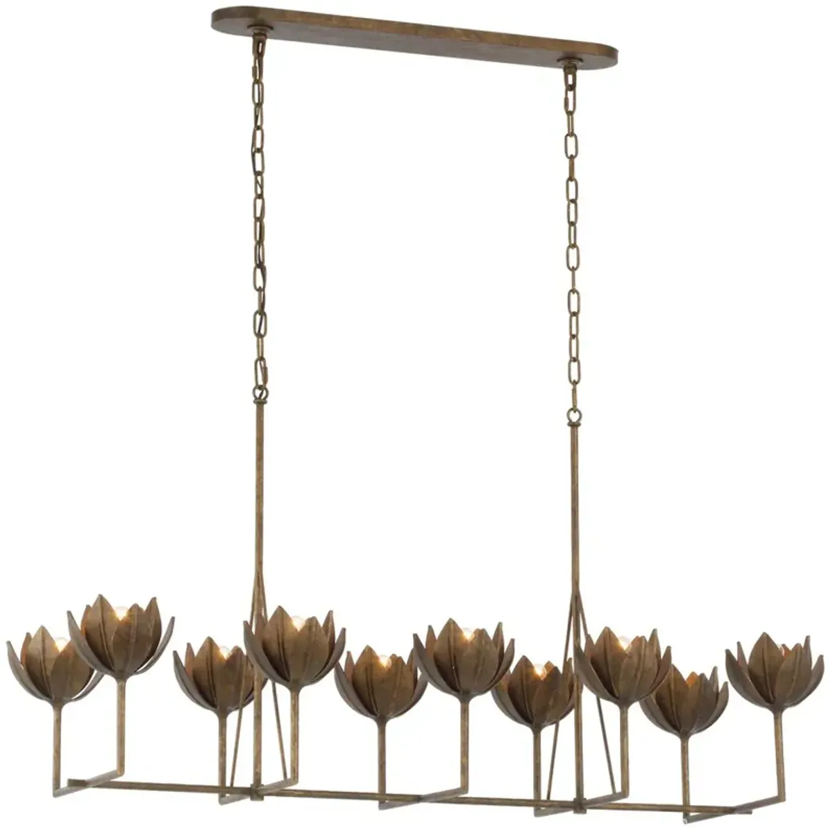 Visual Comfort - Alberto Large Linear Chandelier - Brown