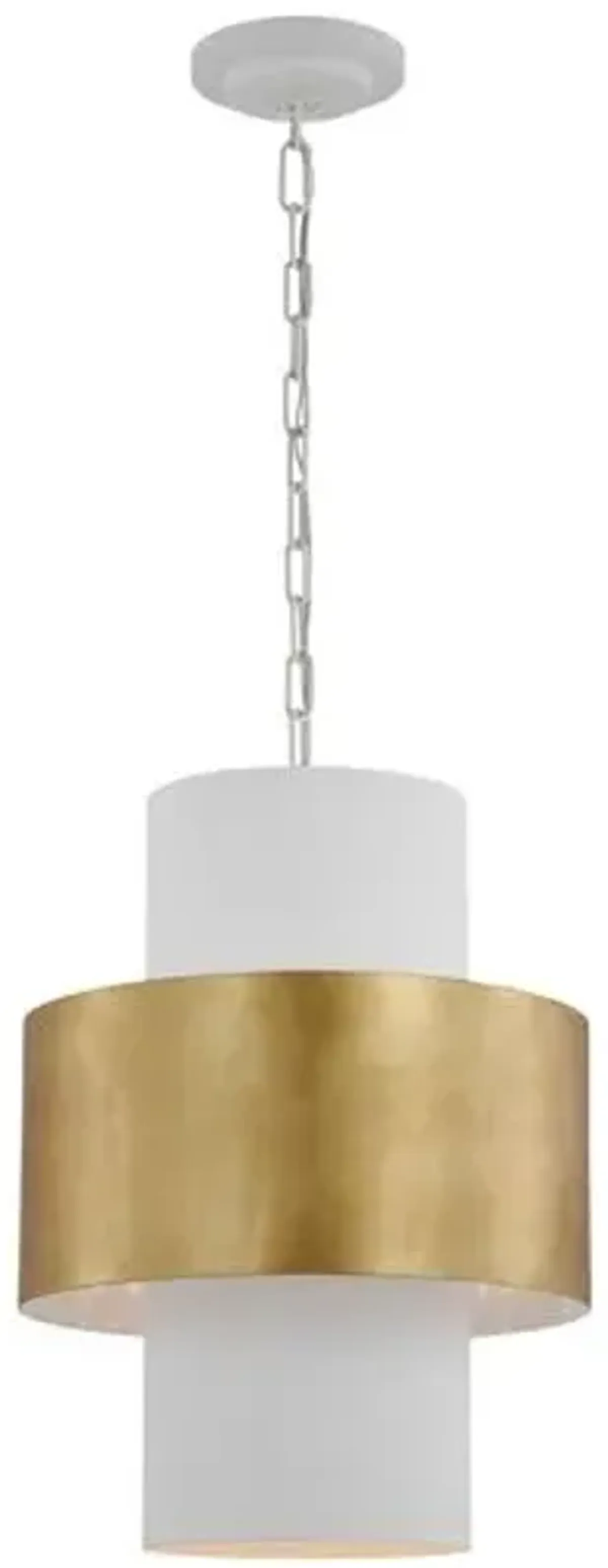 Visual Comfort - Chalmette Layered Pendant - White