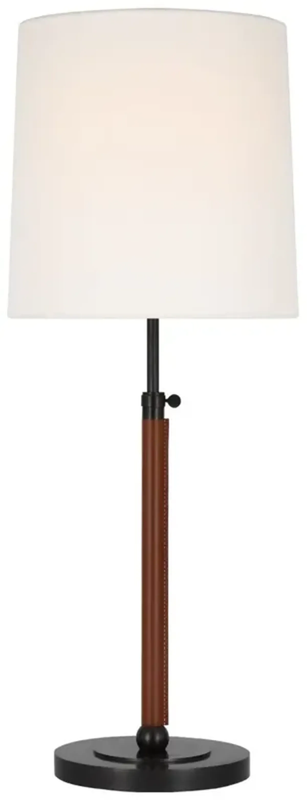 Visual Comfort - Bryant Large Leather Wrapped Table Lamp - Brown