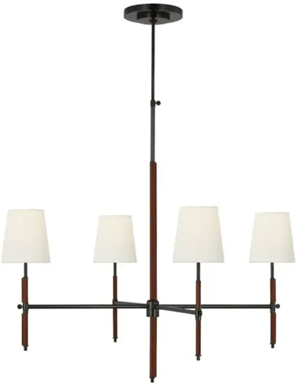 Visual Comfort - Bryant Leather Wrapped Chandelier - Brown