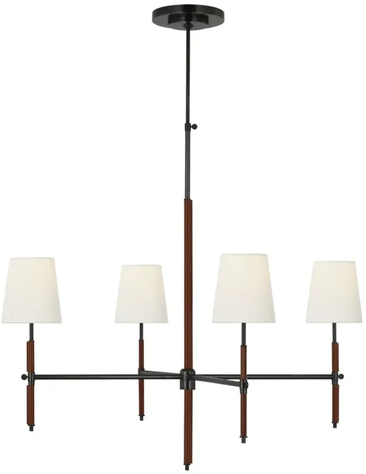 Visual Comfort - Bryant Leather Wrapped Chandelier - Brown