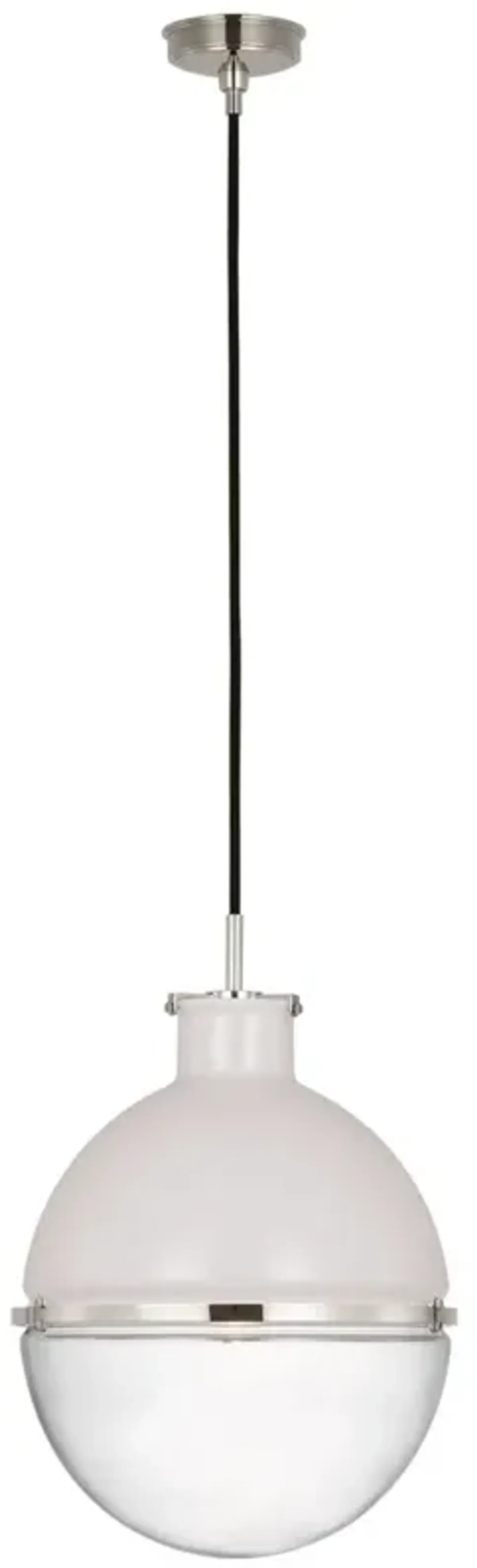 Visual Comfort - Maxey 14" Globe Pendant - Silver