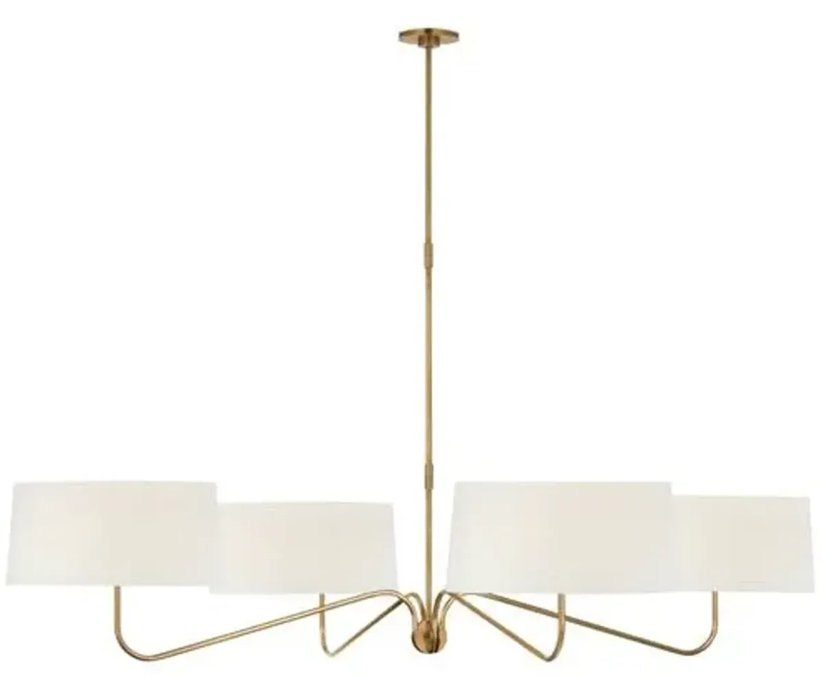 Visual Comfort - Canto Grande Four Arm Chandelier - Gold