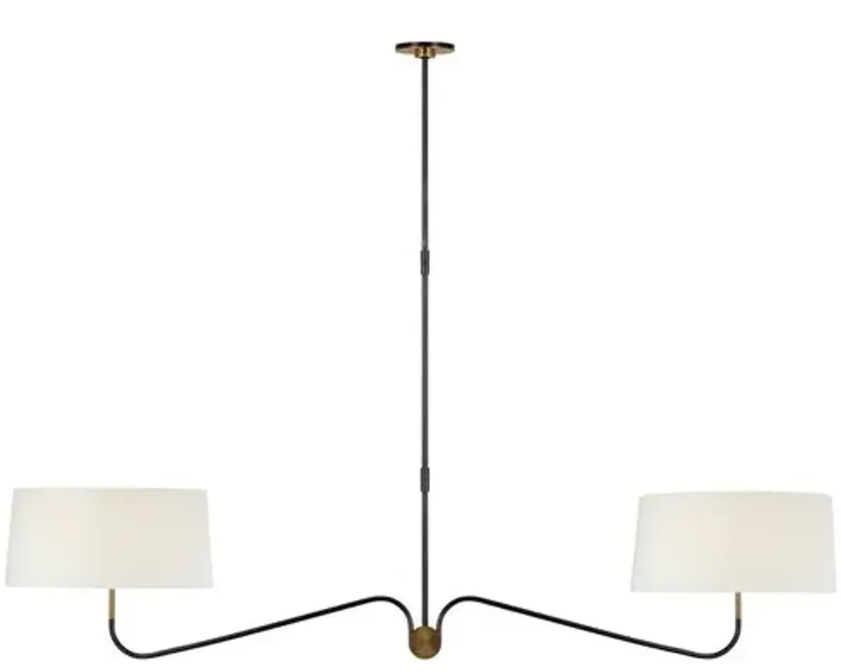 Visual Comfort - Canto 68" Linear Chandelier - Black