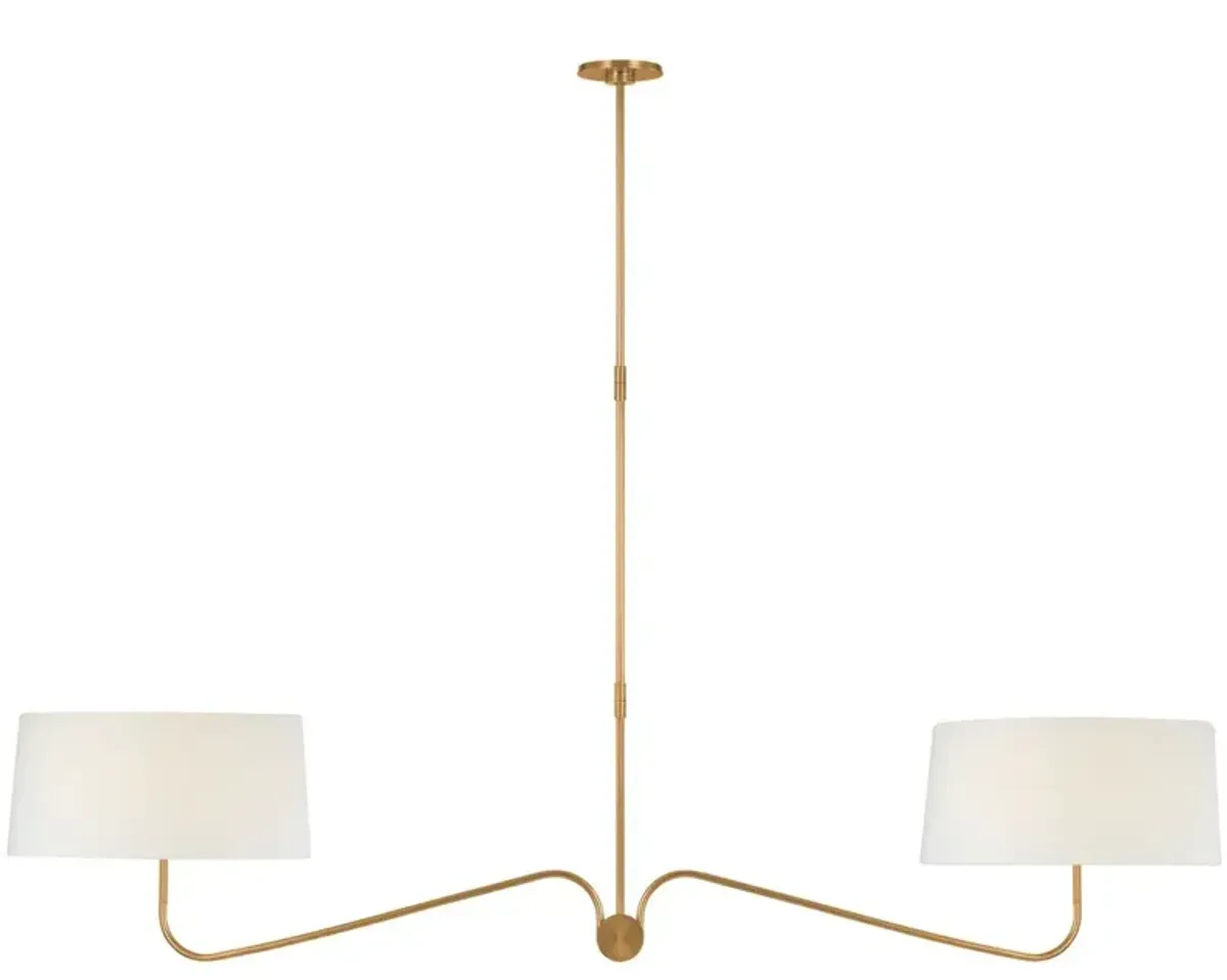 Visual Comfort - Canto 68" Linear Chandelier - Gold