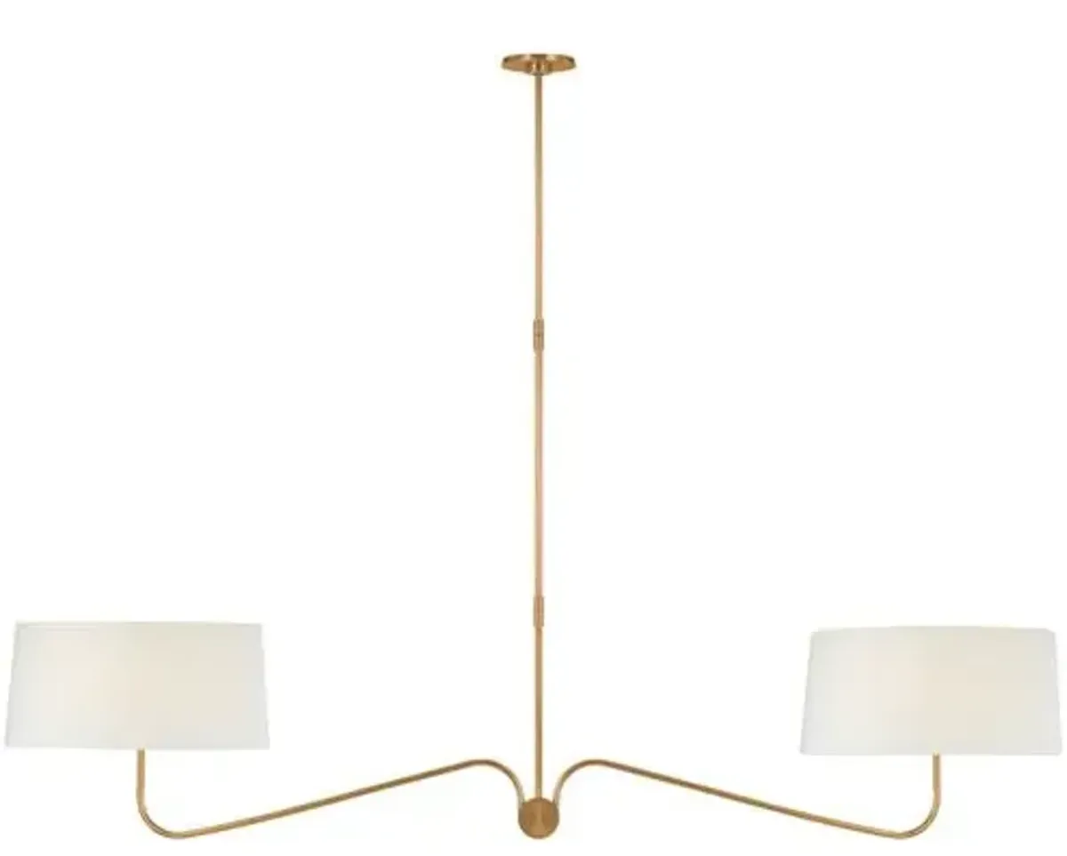Visual Comfort - Canto 68" Linear Chandelier - Gold