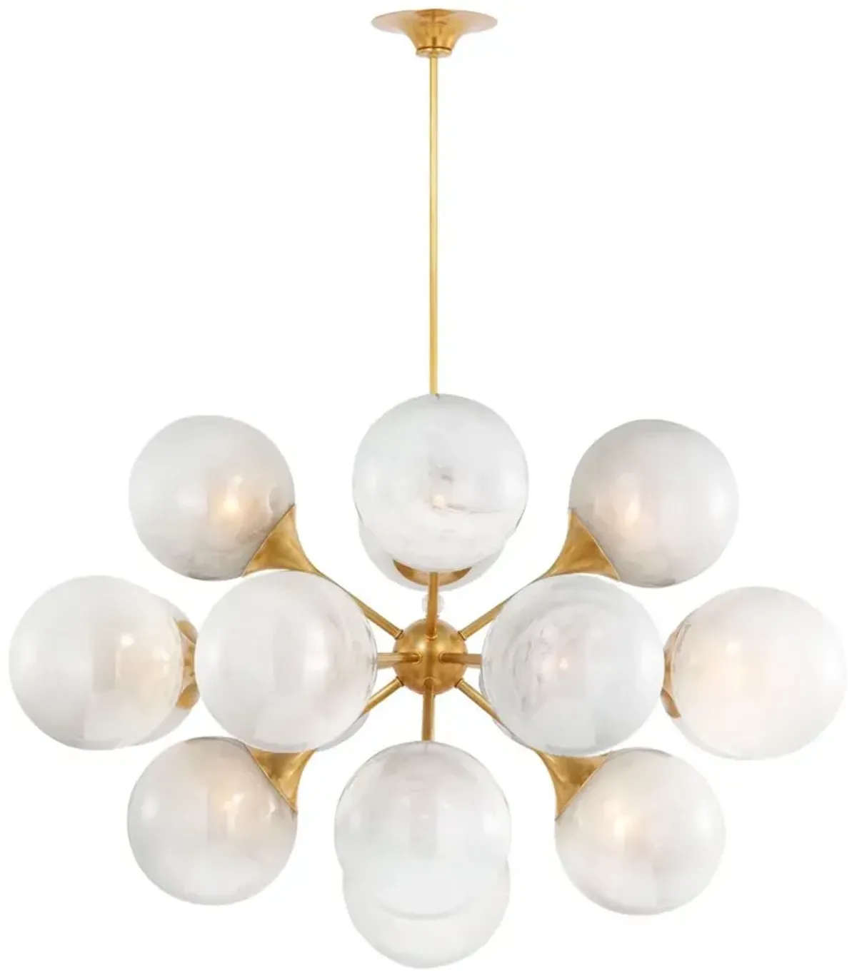Visual Comfort - Cristol 40" Globe Chandelier - Gold