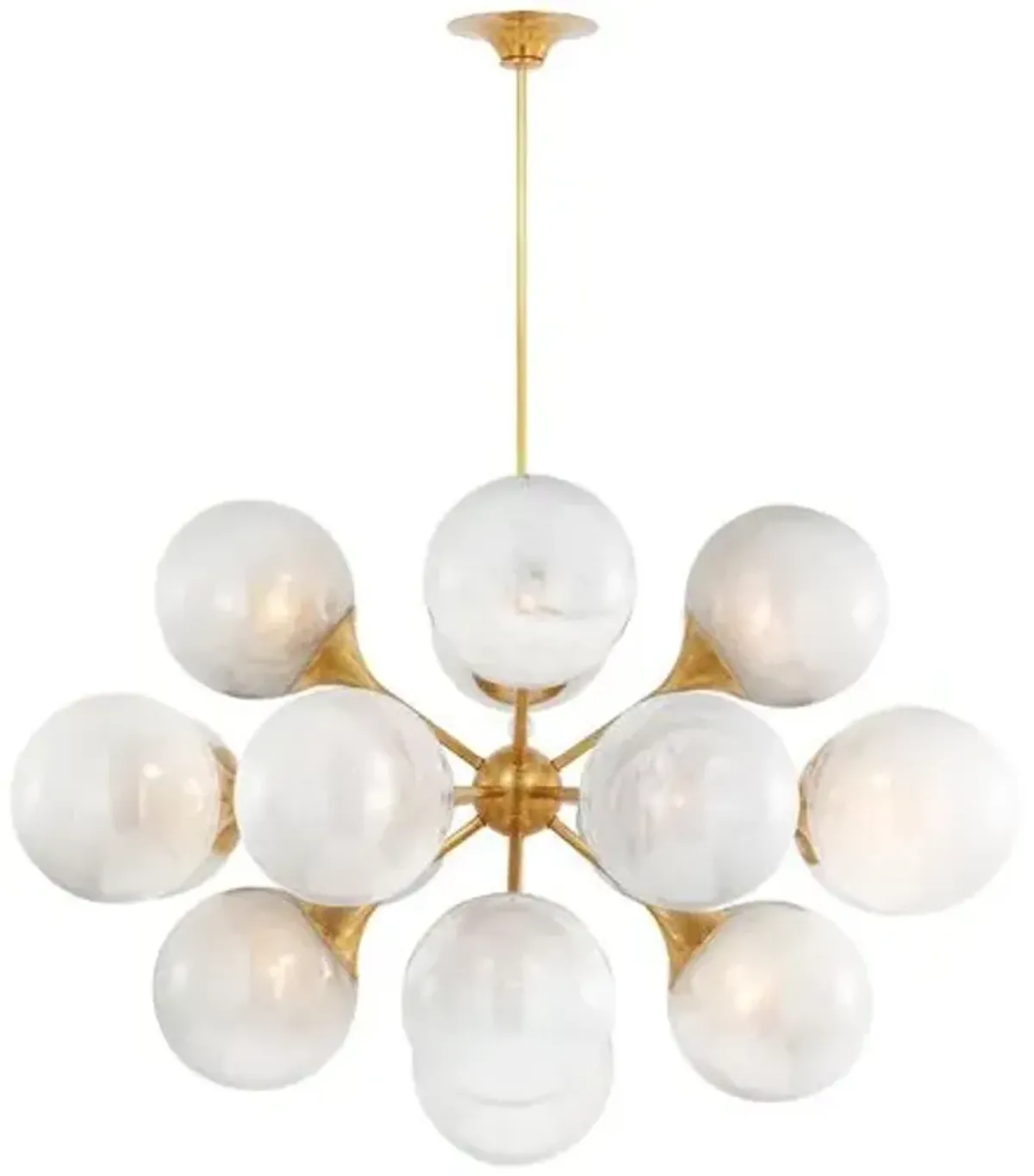 Visual Comfort - Cristol 40" Globe Chandelier - Gold