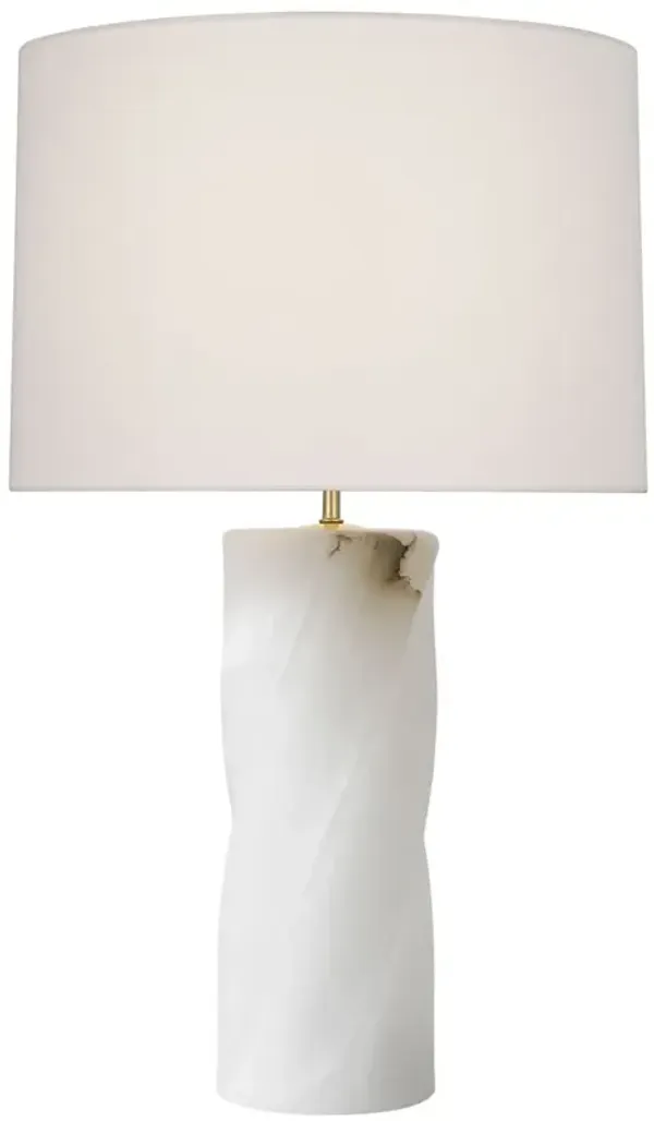 Visual Comfort - Ripley 29" Torsade Table Lamp - Alabaster - White