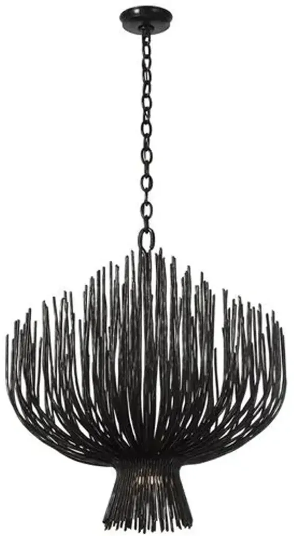 Visual Comfort - Astra Sculpted Chandelier - Black