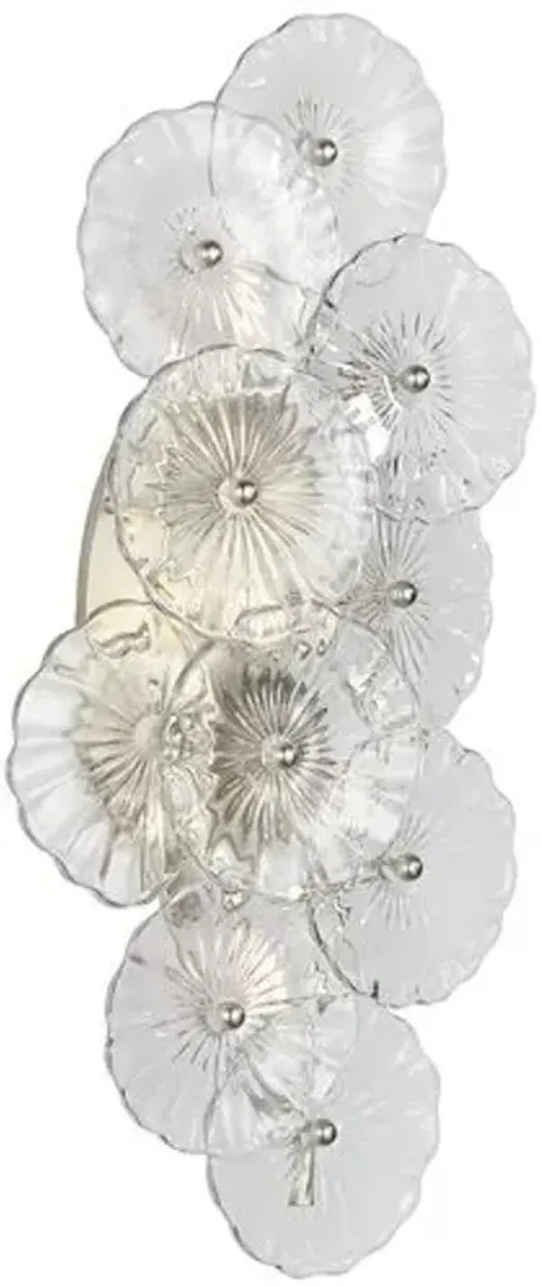 Visual Comfort - Gianna 21" Layered Sconce - Silver