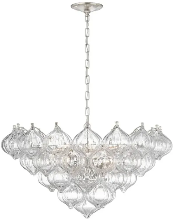 Visual Comfort - Caselli 36" Basket Chandelier - Silver