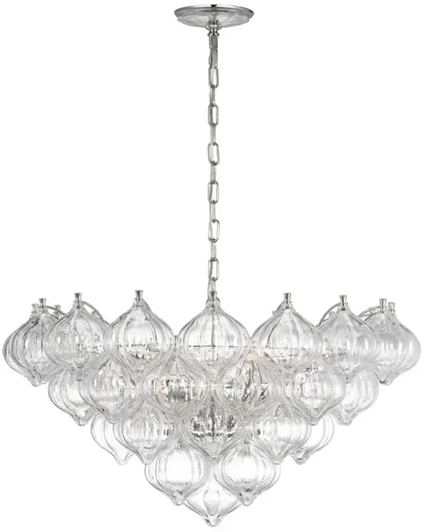 Visual Comfort - Caselli 36" Basket Chandelier - Silver
