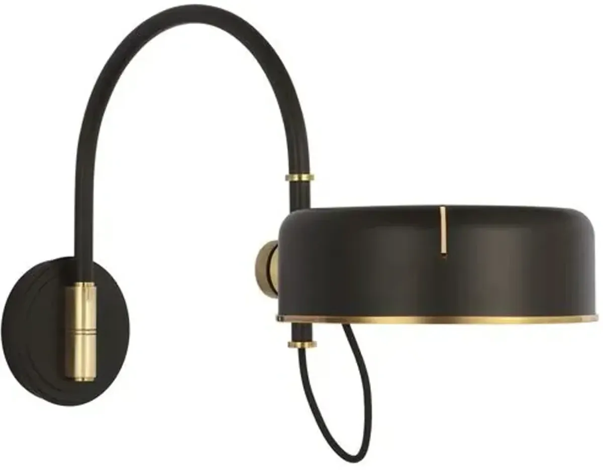 Visual Comfort - Oso 13" Articulating Arc Wall Light - Black
