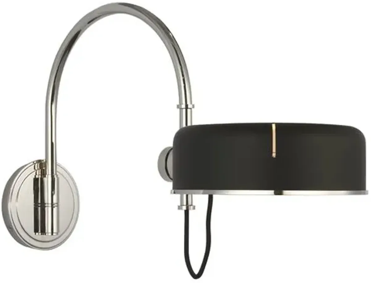 Visual Comfort - Oso 13" Articulating Arc Wall Light - Black