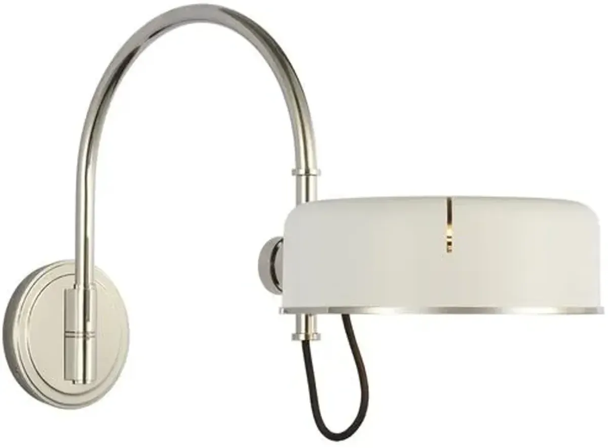 Visual Comfort - Oso 13" Articulating Arc Wall Light - Silver