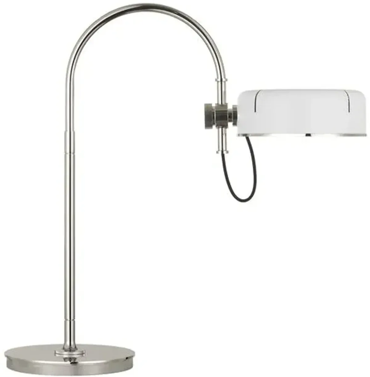 Visual Comfort - Oso 25" Arc Table Lamp - Silver