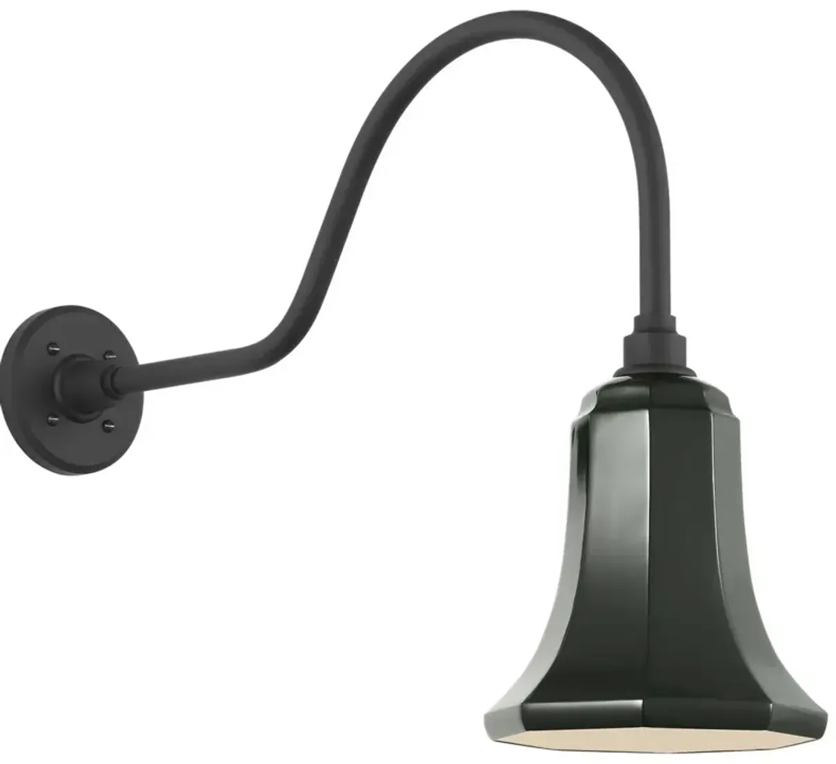 Academy 23" Outdoor Flynn Barn Light, Savannah Shade