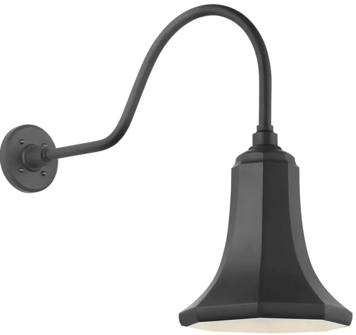 Visual Comfort - Academy 23" Outdoor Flynn Barn Light - Savannah Shade - Black