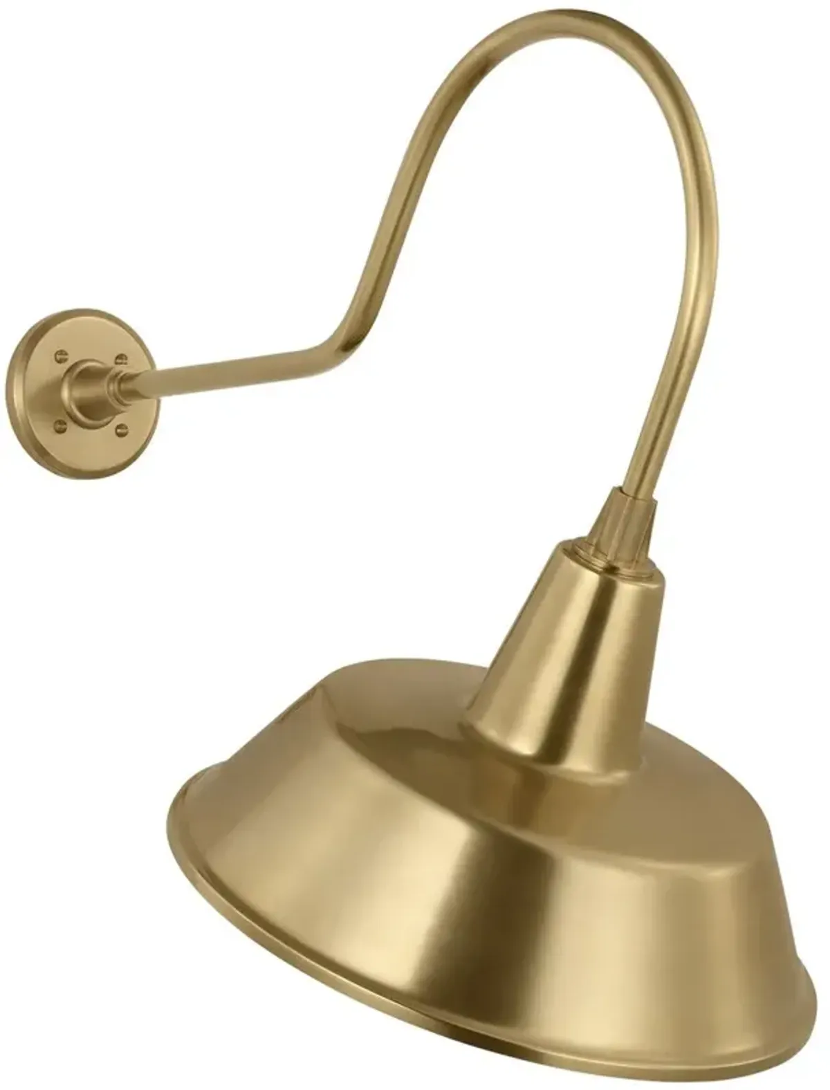 Academy 26" Outdoor Angled Flynn Barn Light, Bowers Shade