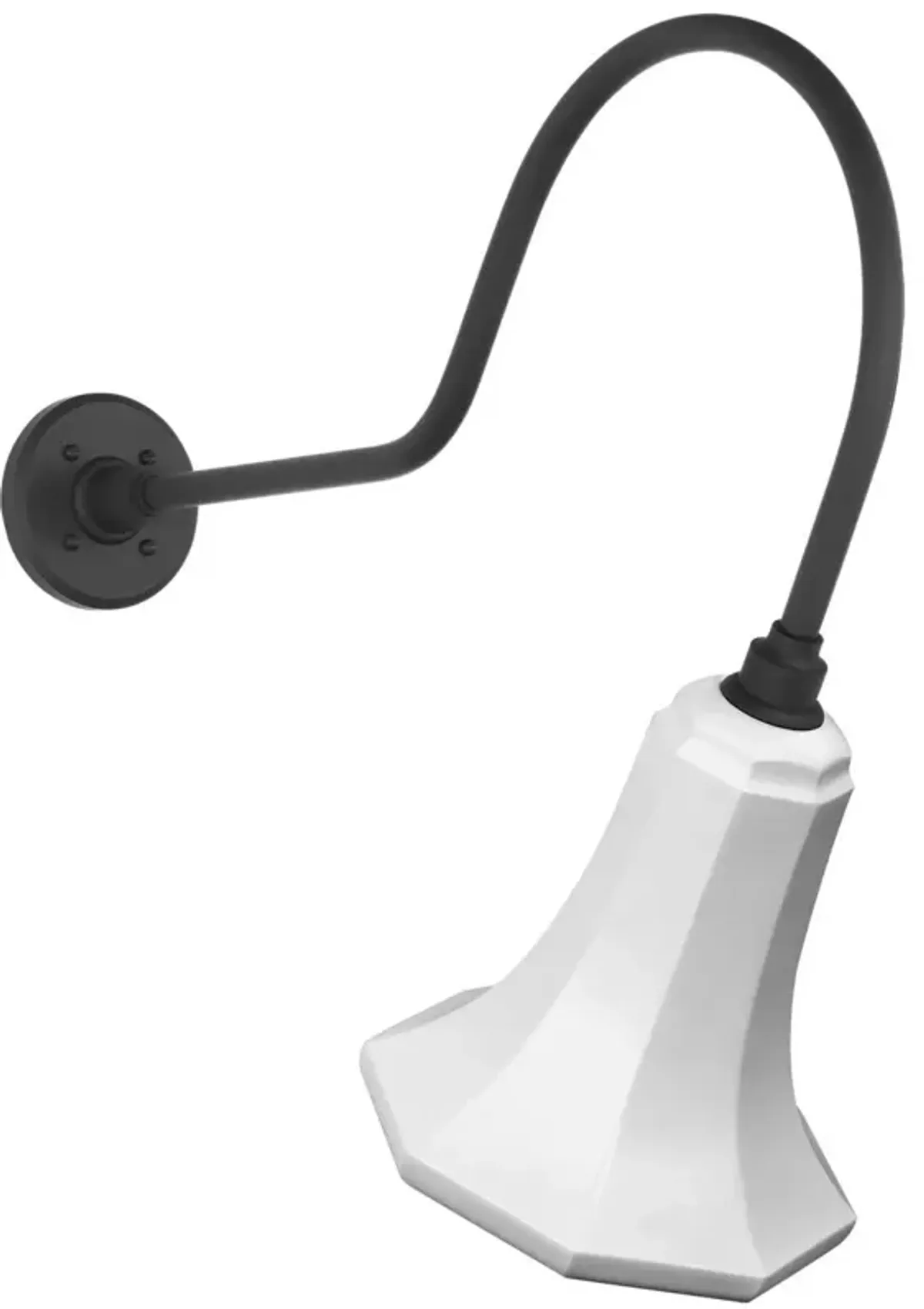 Academy 26" Outdoor Angled Flynn Barn Light, Savannah Shade