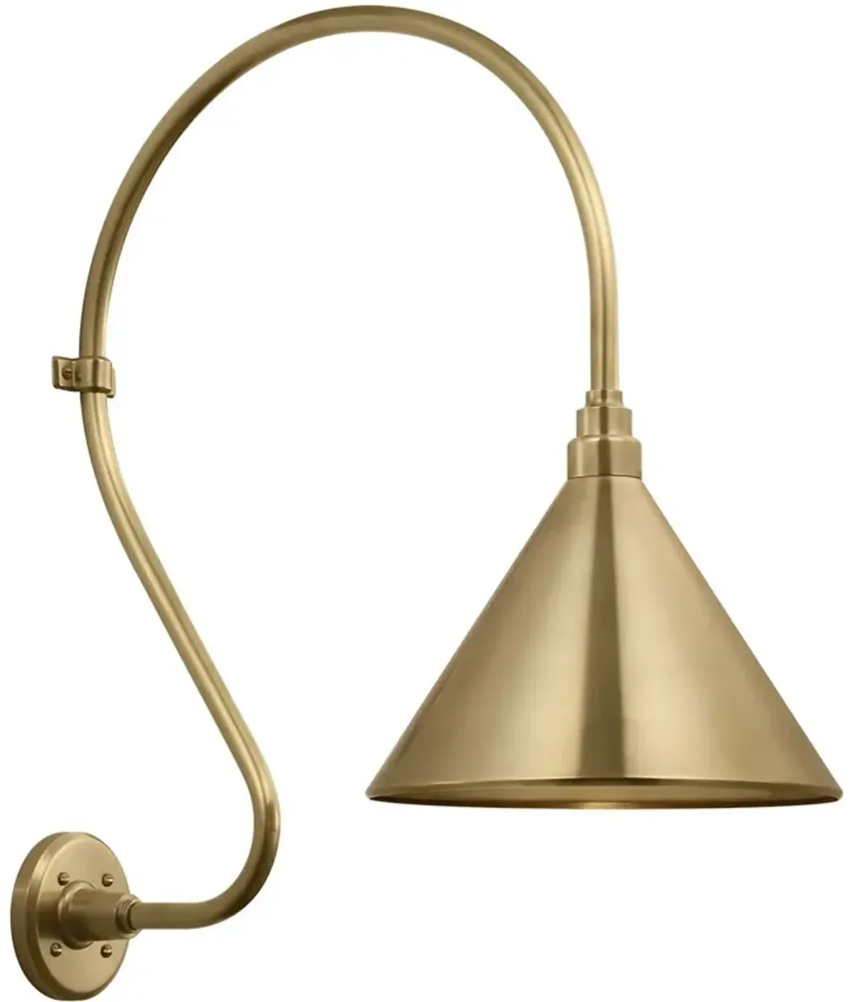 Academy 18" Outdoor Larrabee Barn Light, Conical Savannah Shade