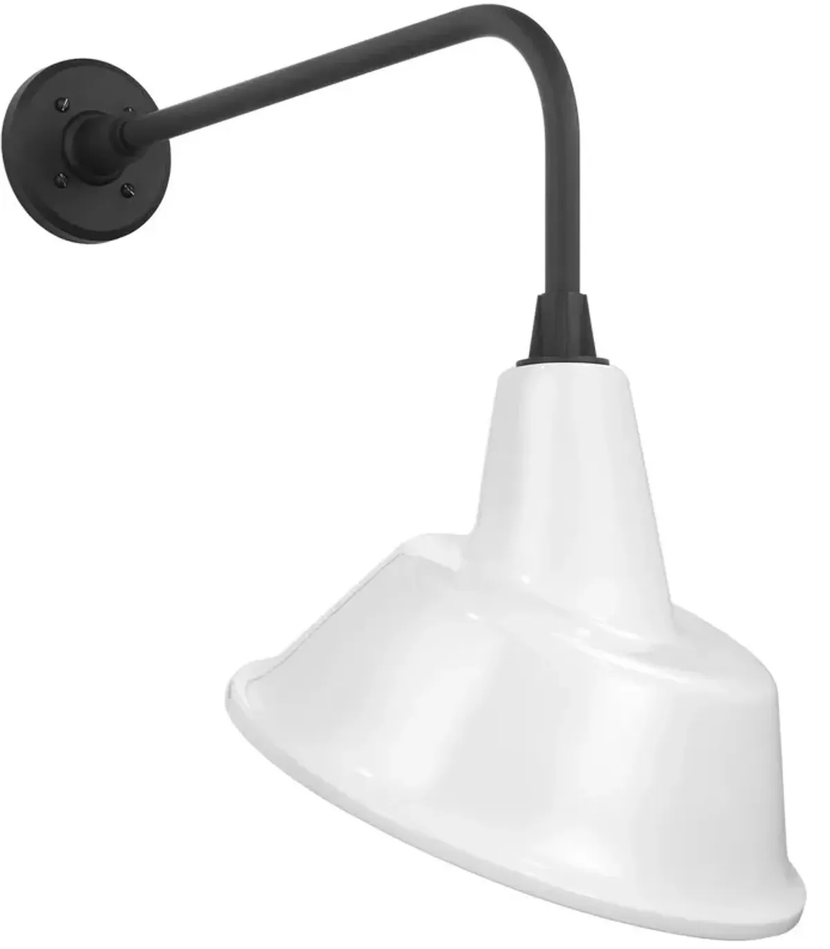 Academy 20" Outdoor Rex Barn Light, Tilted Bowers Shade