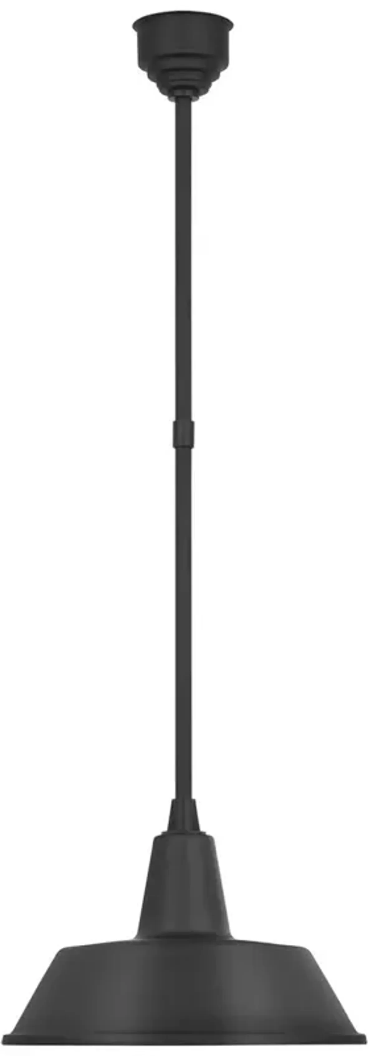 Visual Comfort - Academy 16" Outdoor Bowers Pendant - Black