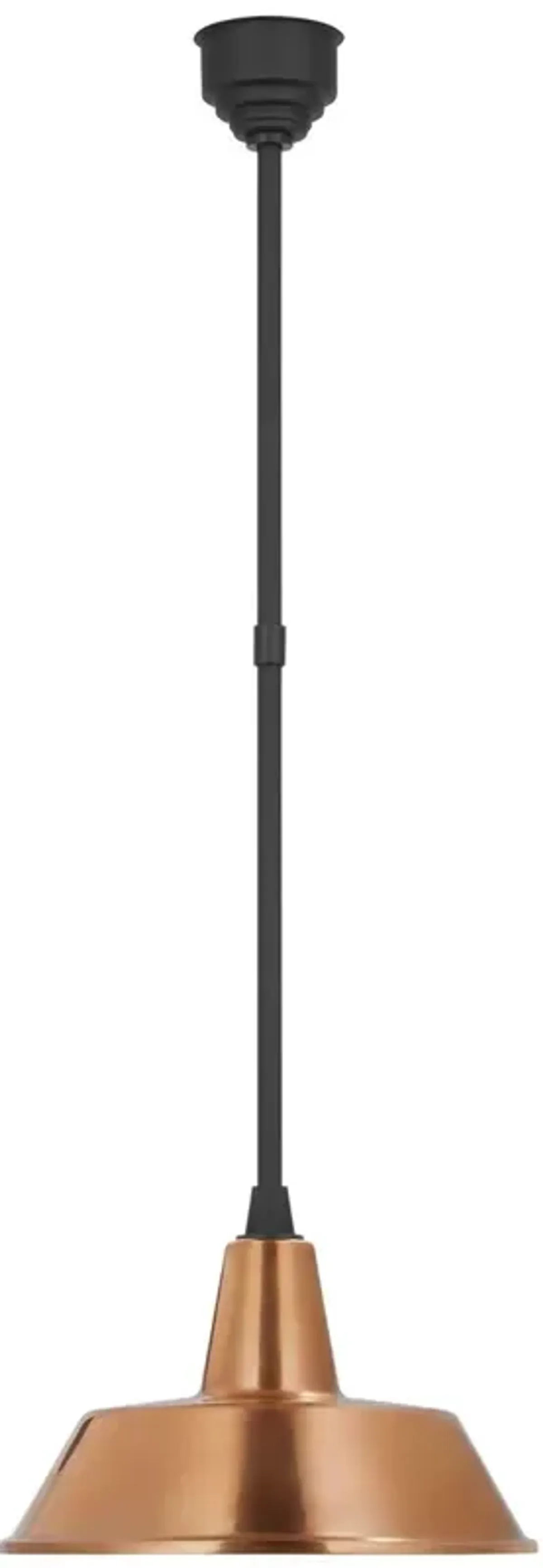 Visual Comfort - Academy 16" Outdoor Bowers Pendant - Black