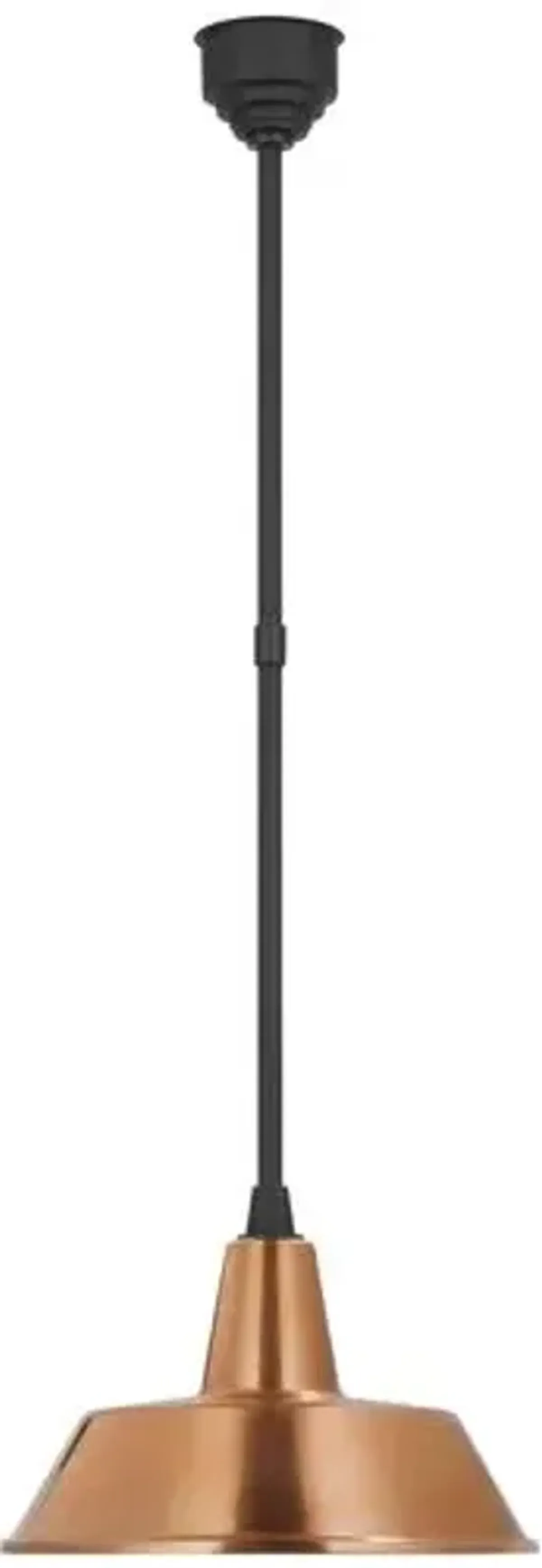 Visual Comfort - Academy 16" Outdoor Bowers Pendant - Black