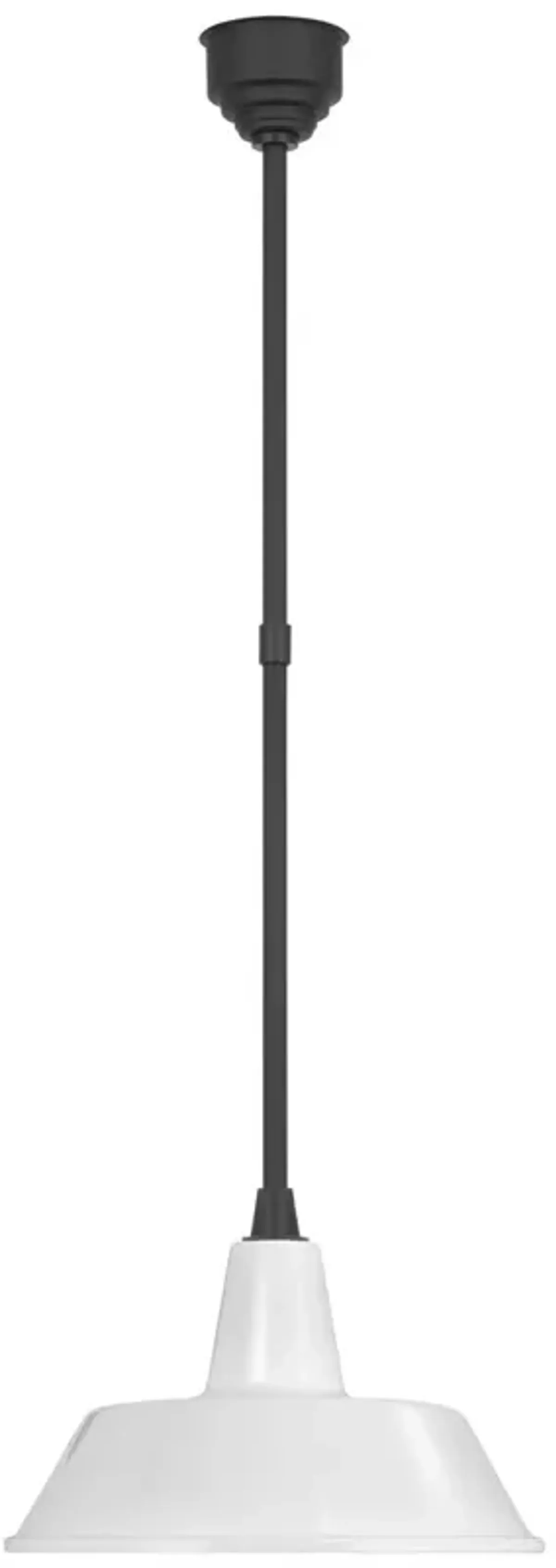 Visual Comfort - Academy 16" Outdoor Bowers Pendant - Black