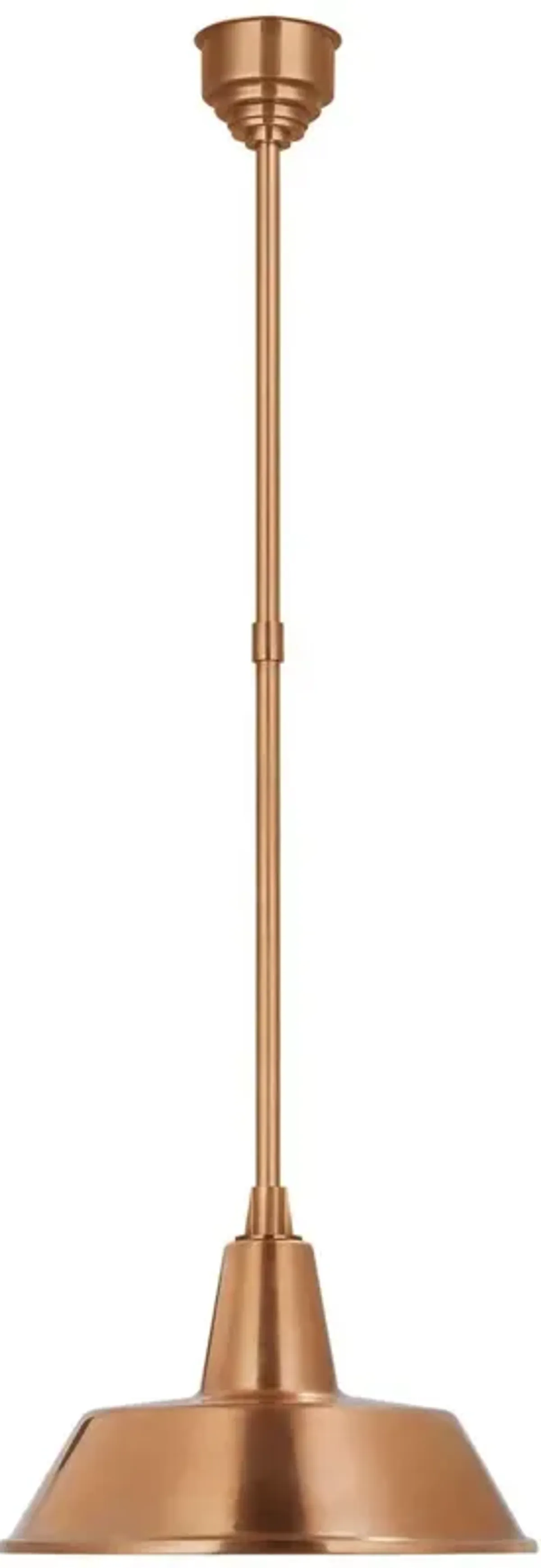 Visual Comfort - Academy 16" Outdoor Bowers Pendant - Brown