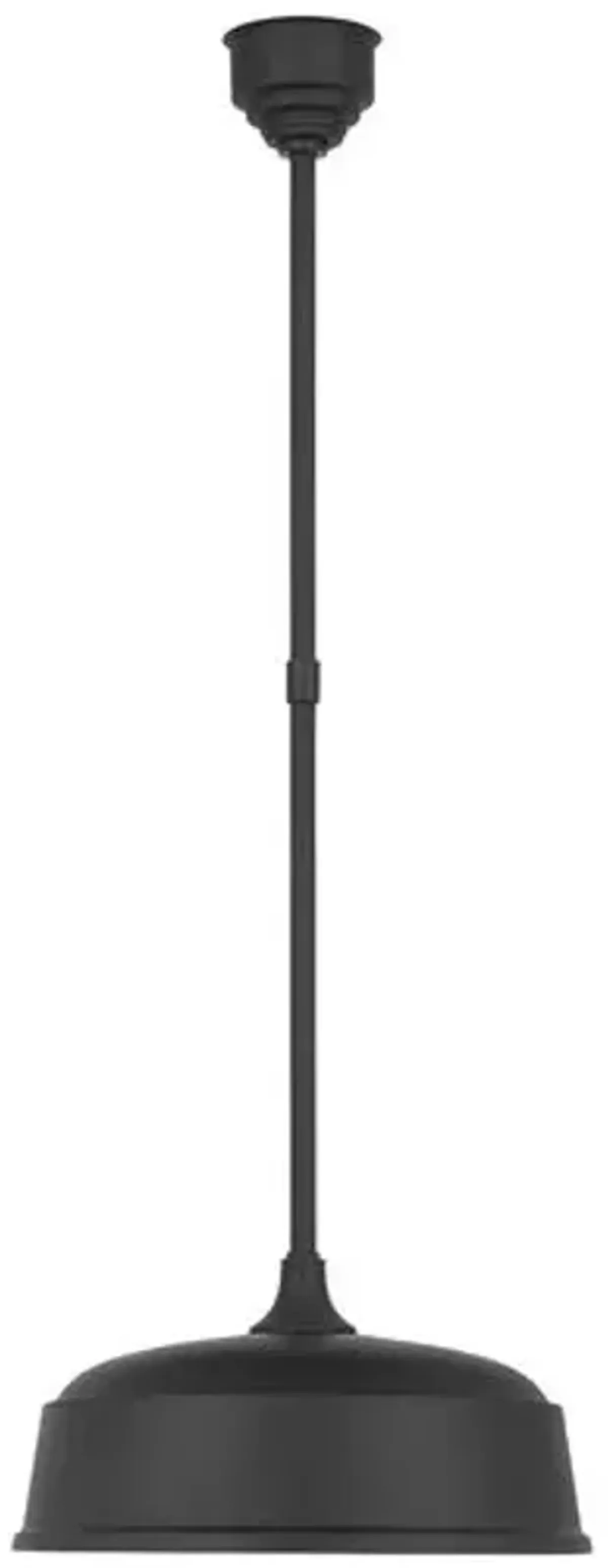 Visual Comfort - Academy 16" Outdoor Rockhouse Pendant - Black