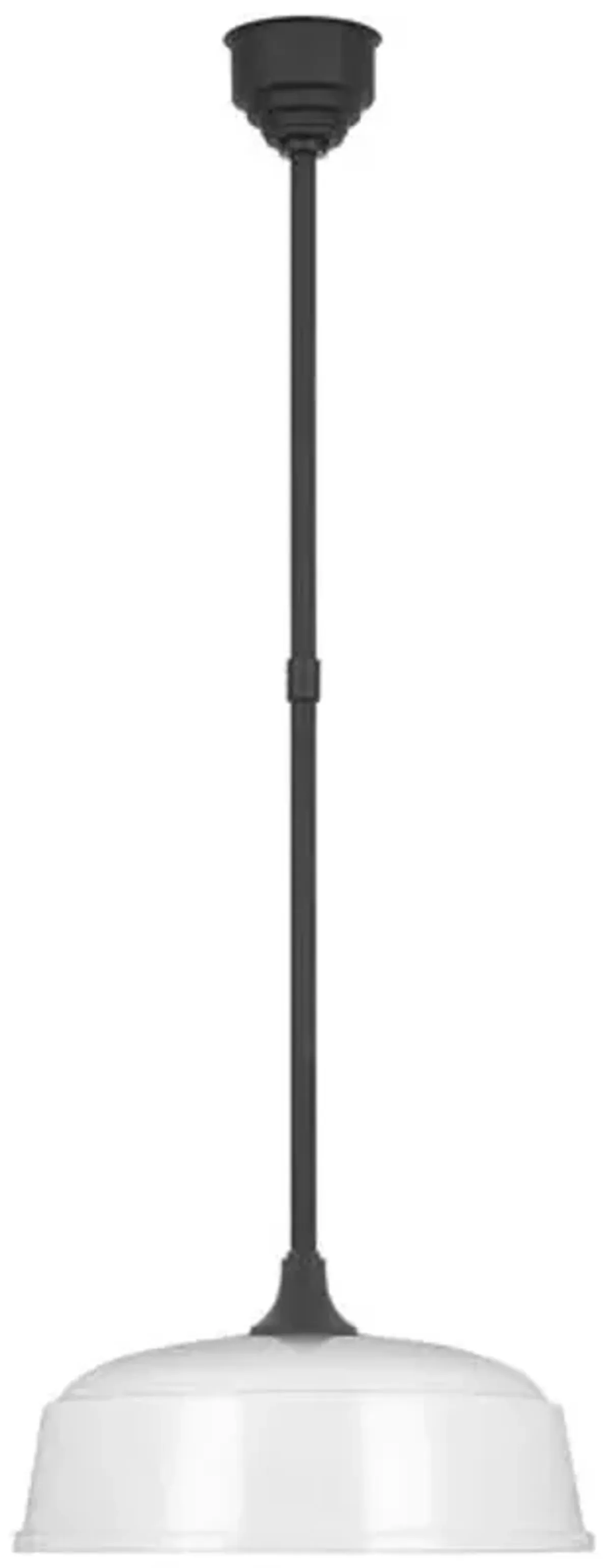 Visual Comfort - Academy 16" Outdoor Rockhouse Pendant - Black