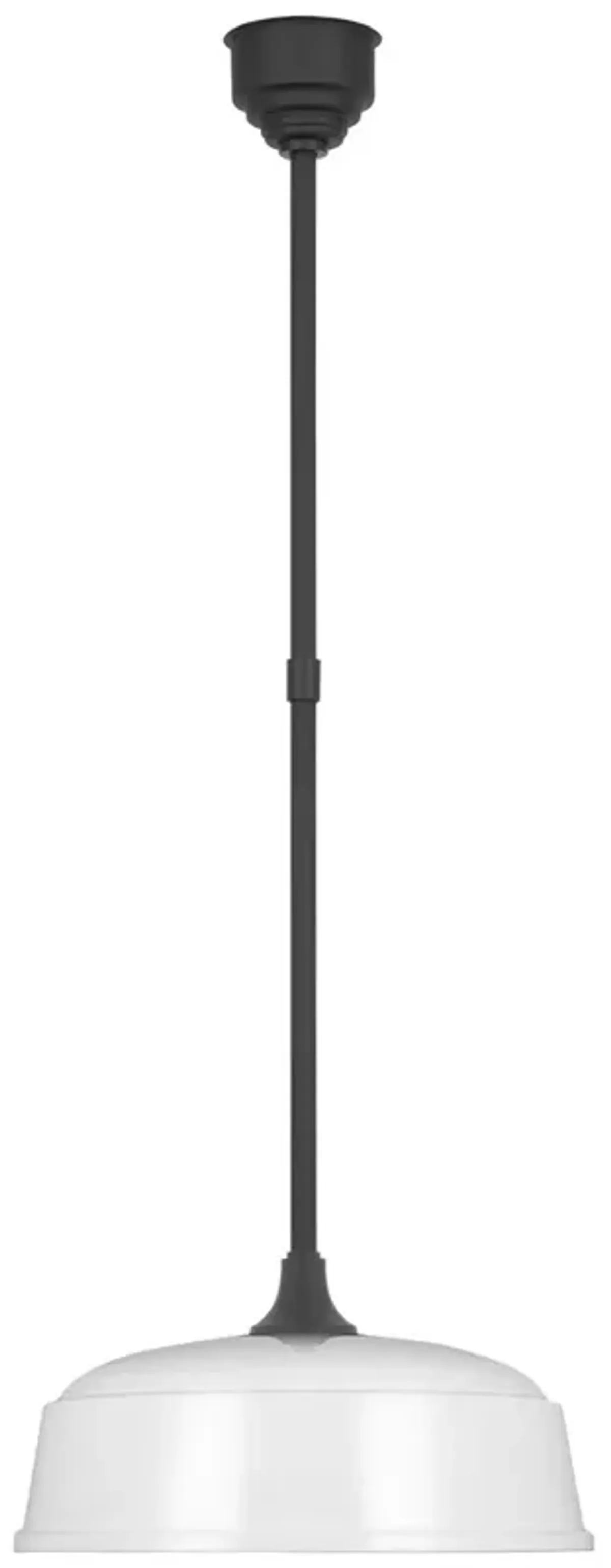 Visual Comfort - Academy 16" Outdoor Rockhouse Pendant - Black