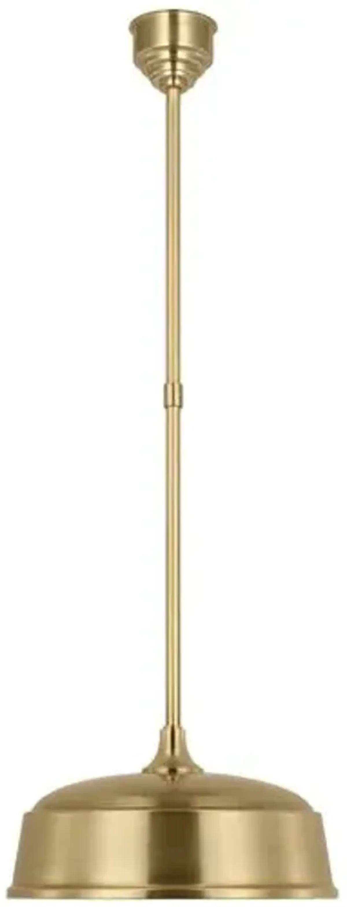 Visual Comfort - Academy 16" Outdoor Rockhouse Pendant - Gold