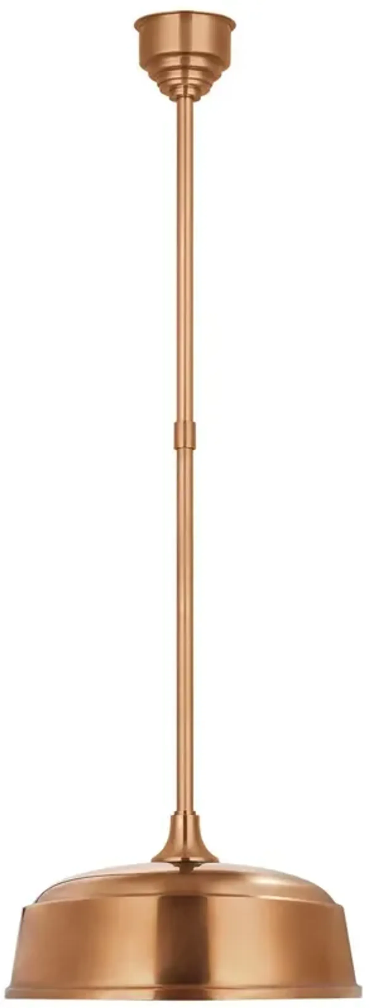 Visual Comfort - Academy 16" Outdoor Rockhouse Pendant - Brown