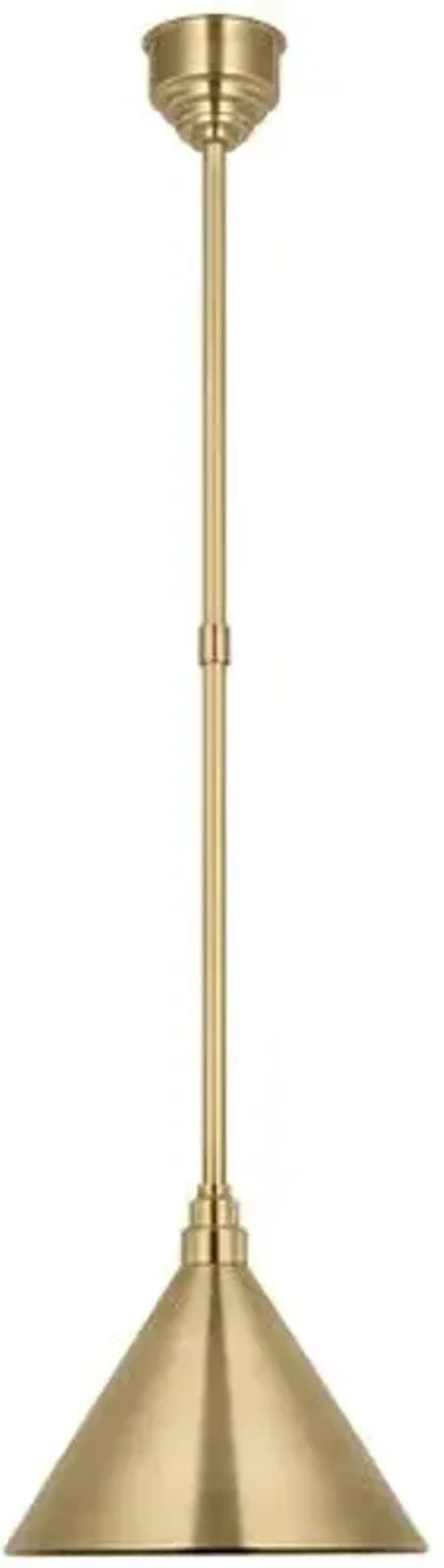Visual Comfort - Academy 12.5" Outdoor Conical Savannah Pendant - Gold
