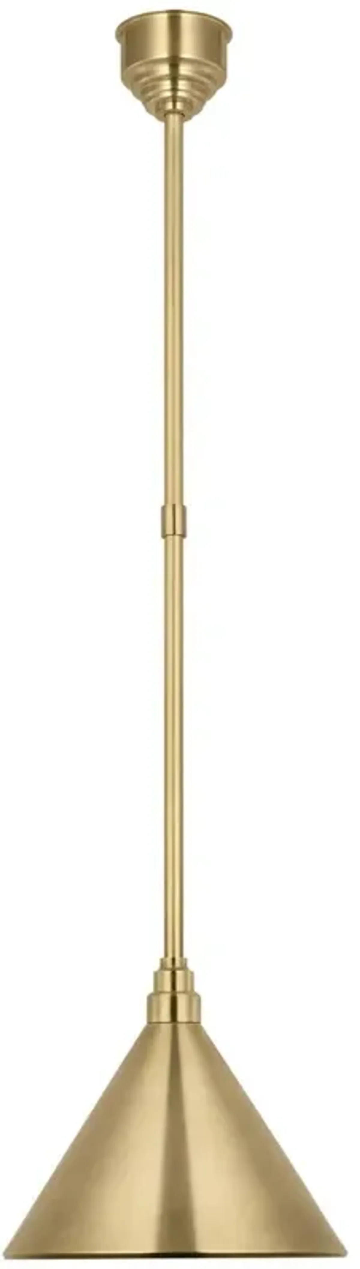 Visual Comfort - Academy 12.5" Outdoor Conical Savannah Pendant - Gold