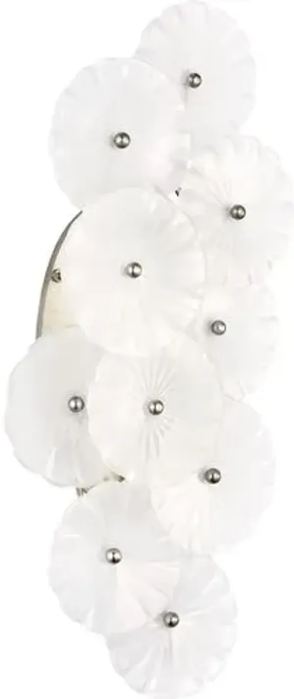 Visual Comfort - Gianna 21" Layered Sconce - Silver