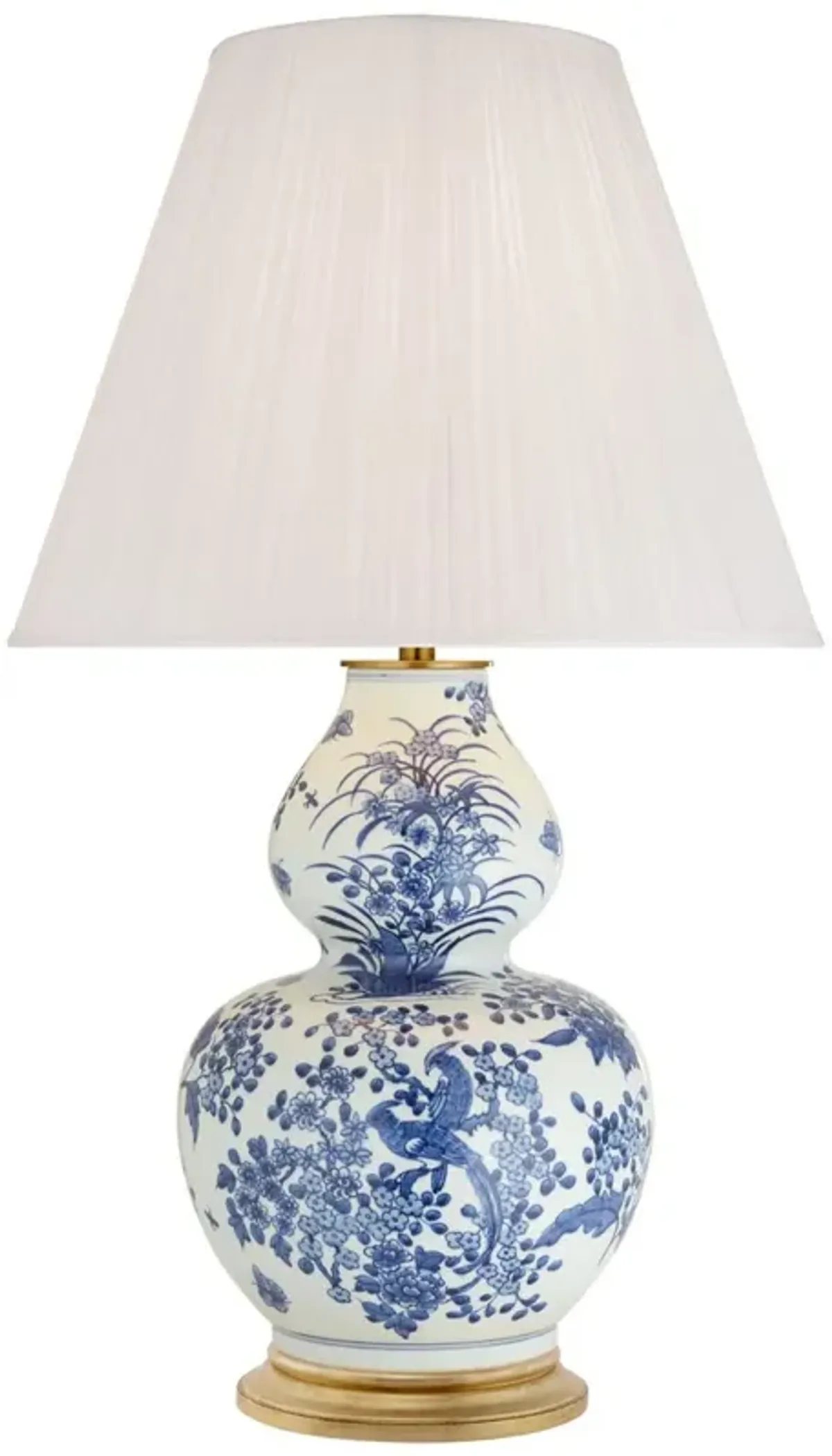 Ralph Lauren Home - Visual Comfort - Sydnee Large Gourd Table Lamp - Blue and White Porcelain