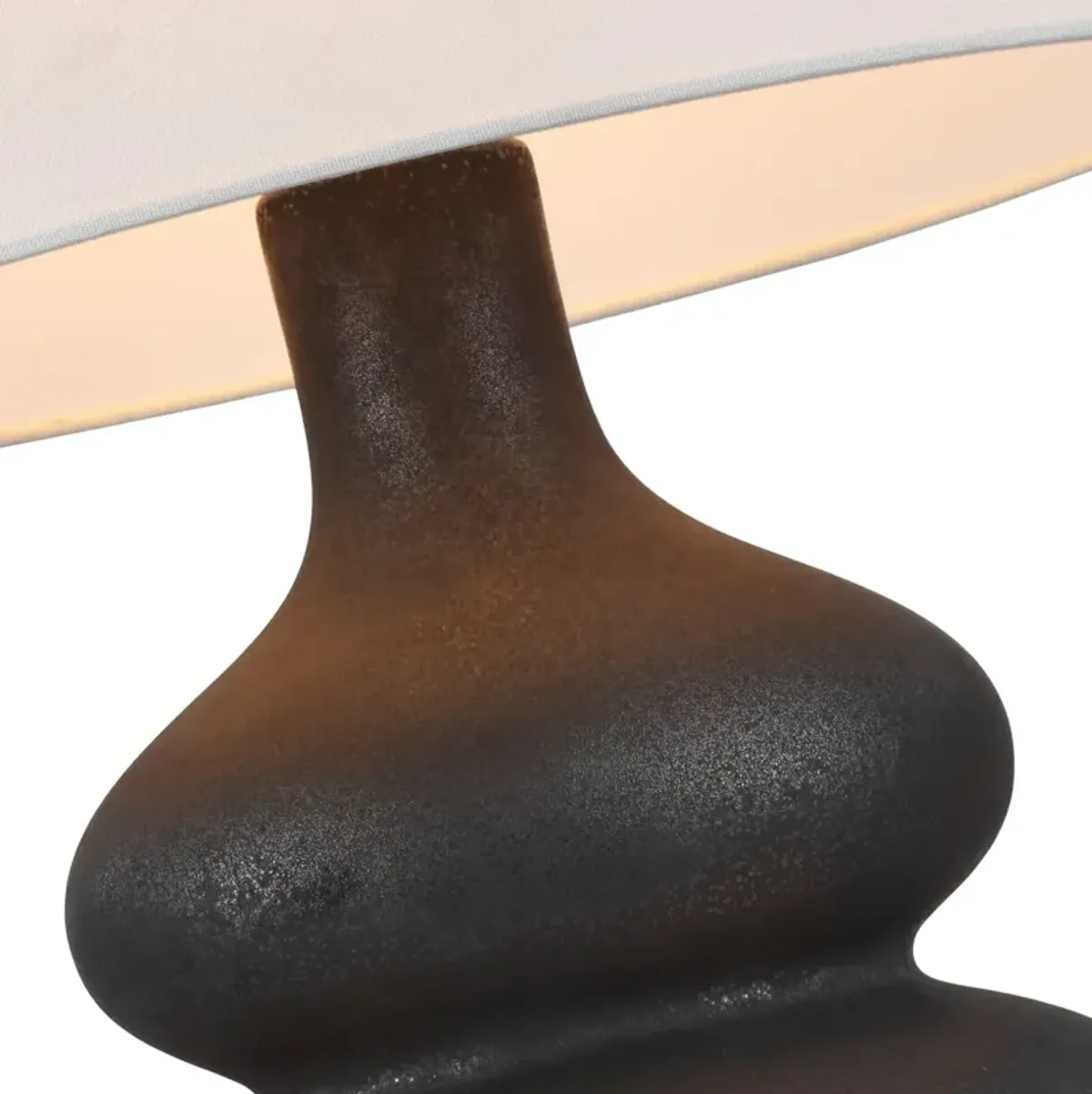 Visual Comfort - Lismore Medium Table Lamp - Stained Black Metallic