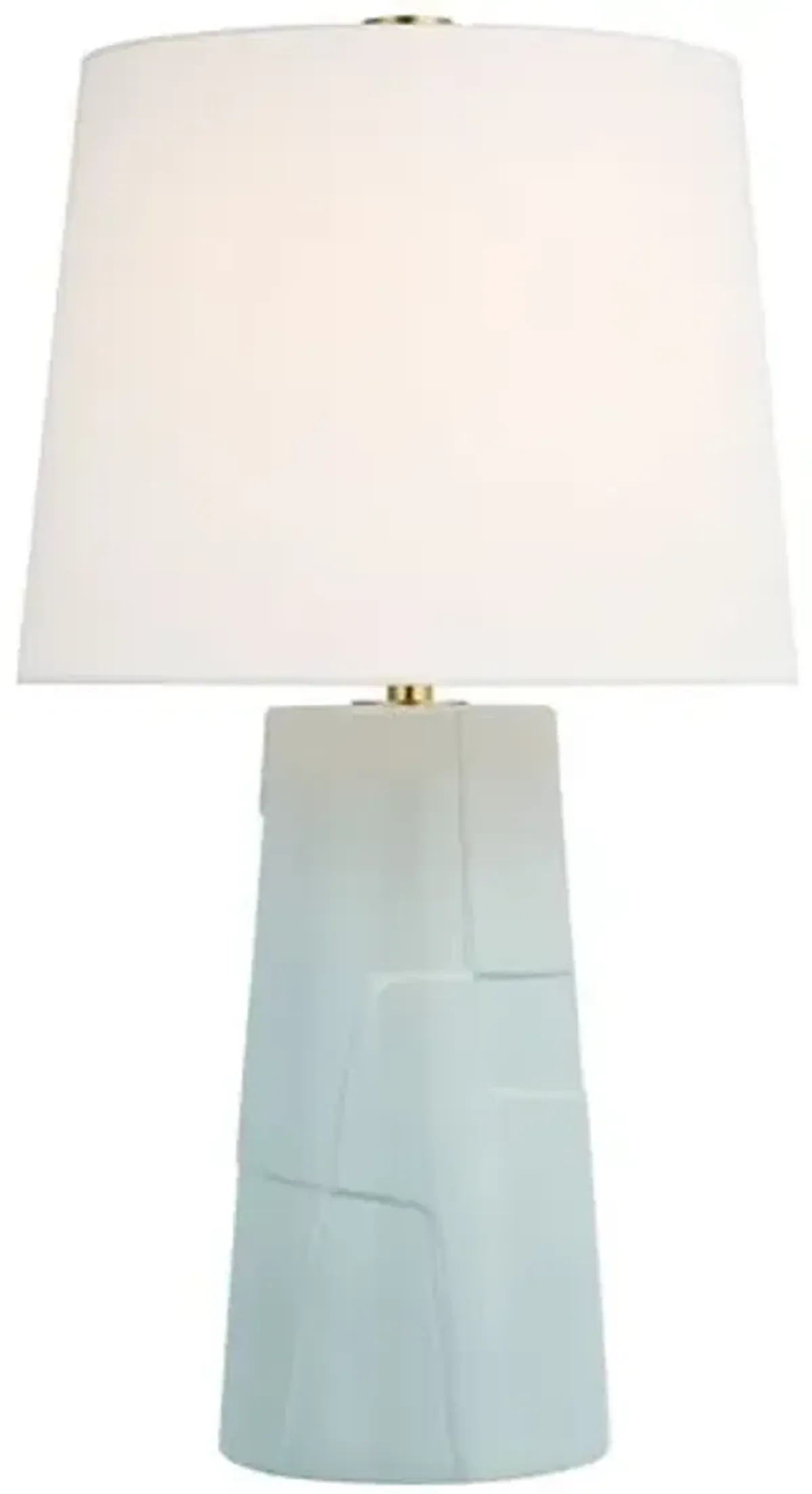 Visual Comfort - Braque Medium Debossed Table Lamp - Blue