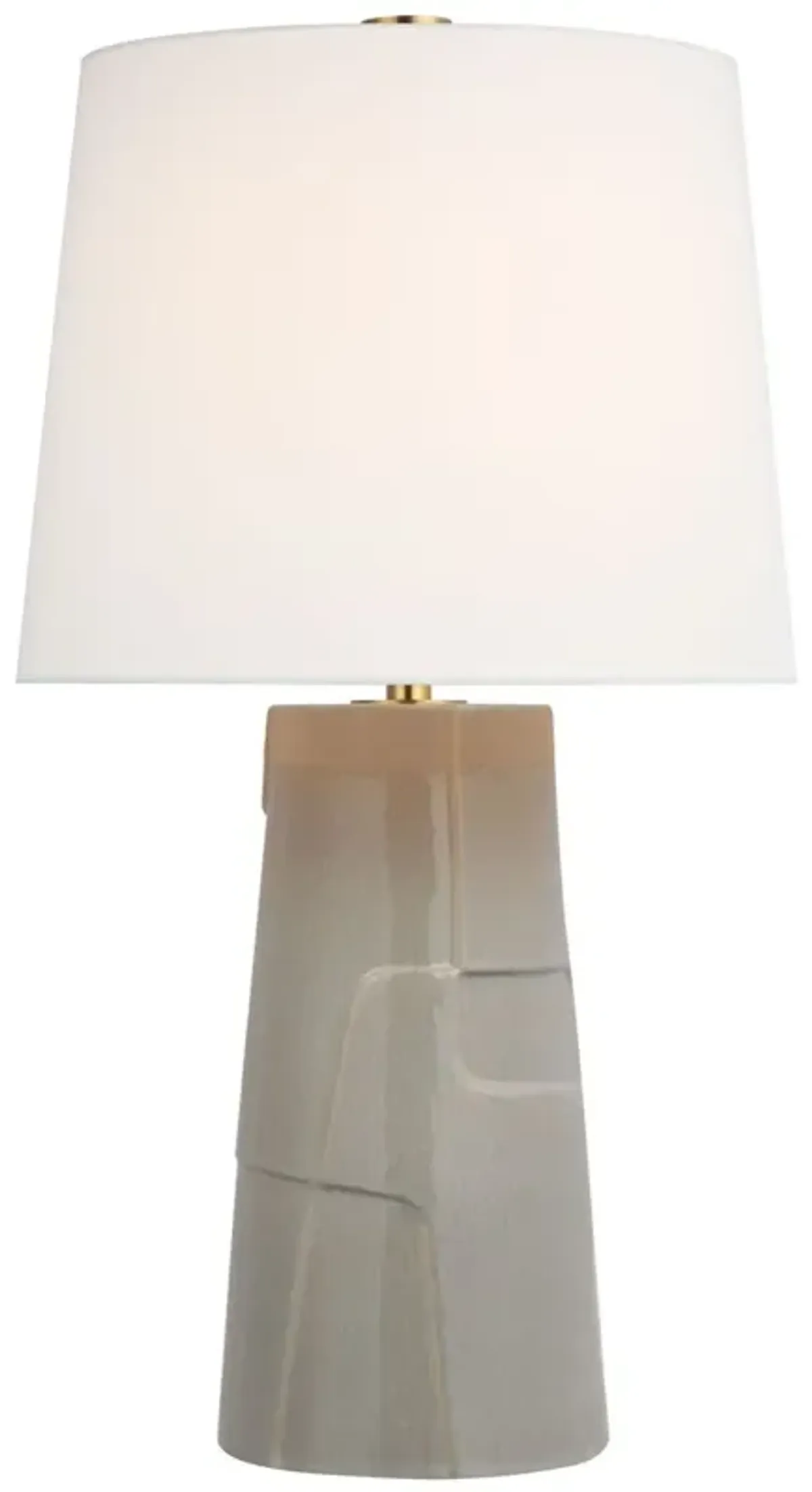 Visual Comfort - Braque Medium Debossed Table Lamp - Gray