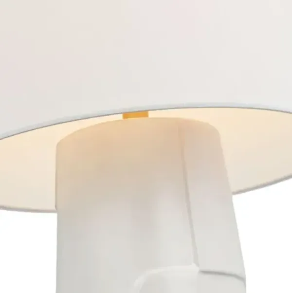 Visual Comfort - Braque Medium Debossed Table Lamp - White