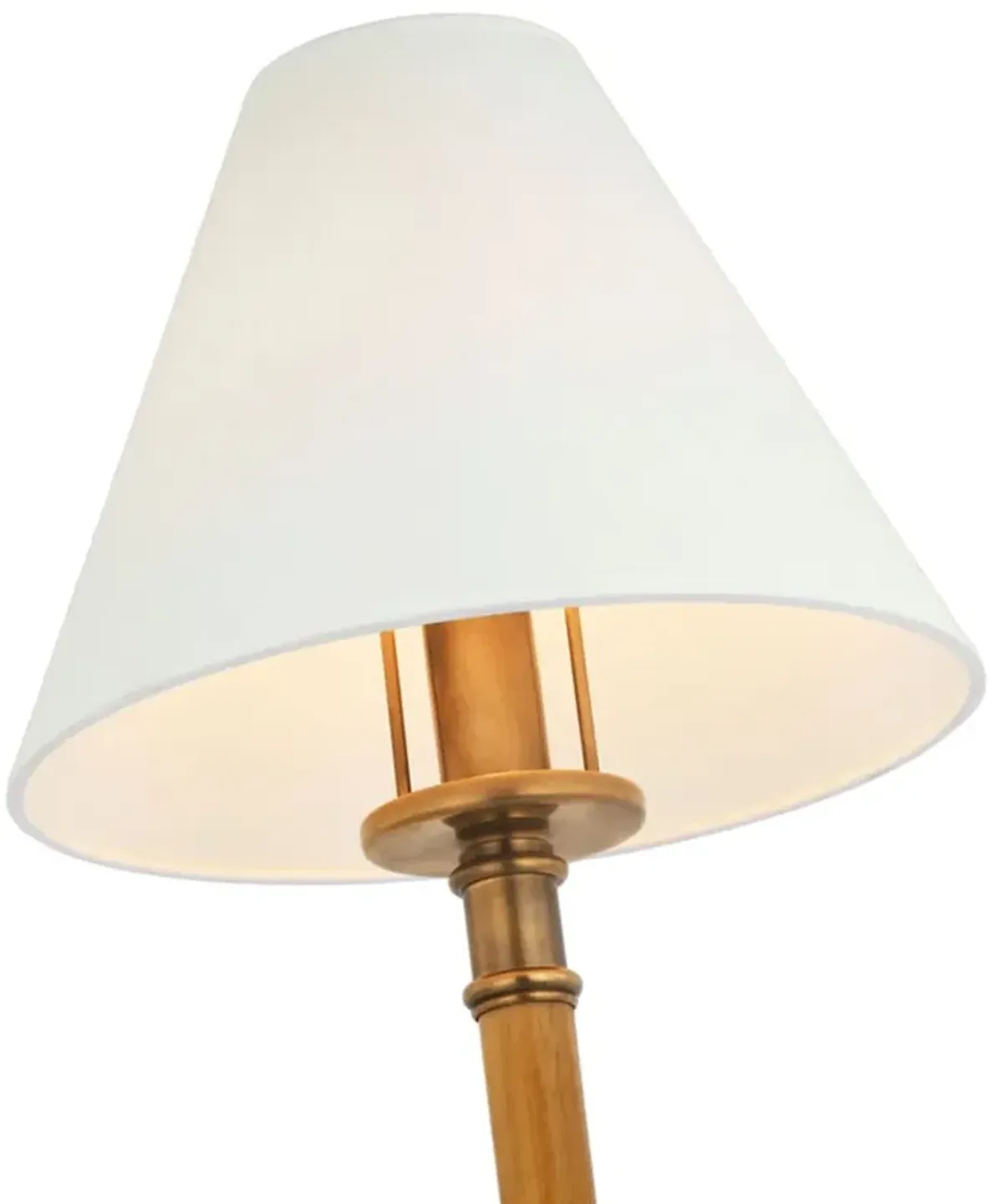 Ralph Lauren Home - Visual Comfort - Dalfern Waxed Bamboo Petite Reading Floor Lamp