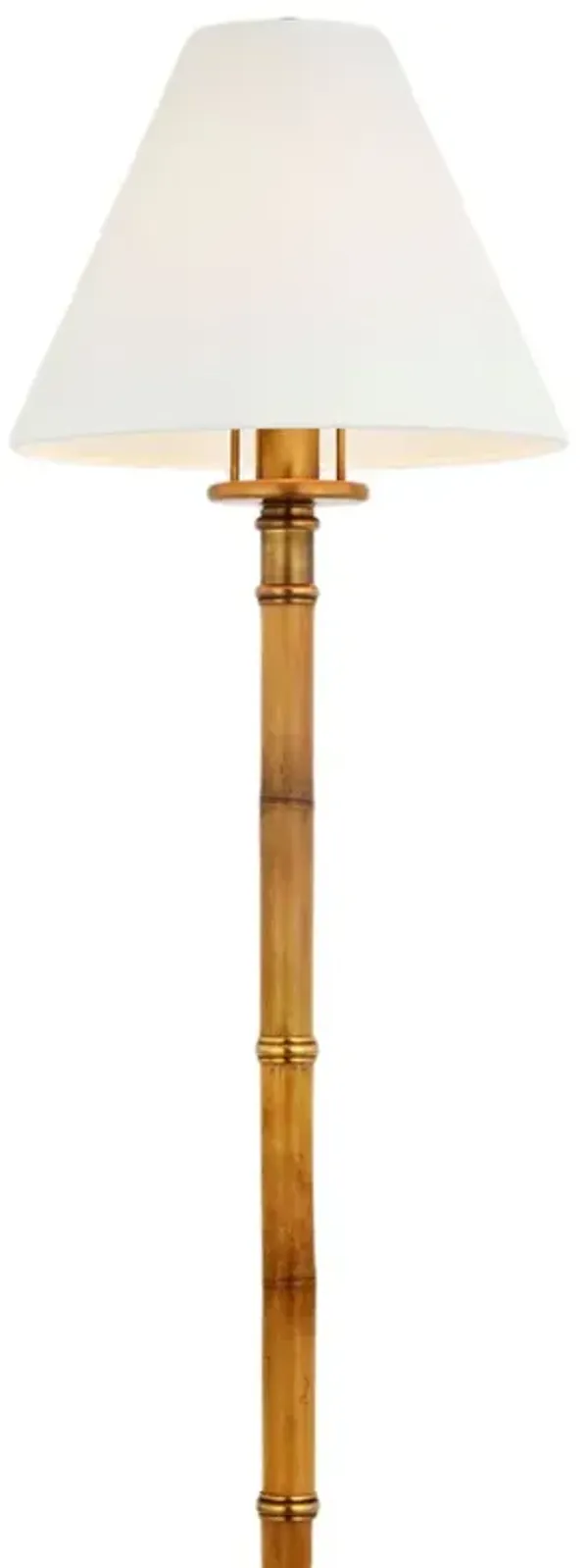 Ralph Lauren Home - Visual Comfort - Dalfern Waxed Bamboo Petite Reading Floor Lamp
