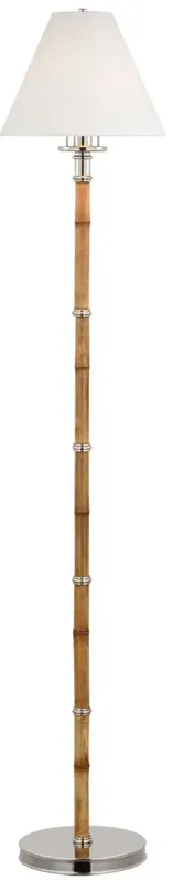 Dalfern Waxed Bamboo Petite Reading Floor Lamp