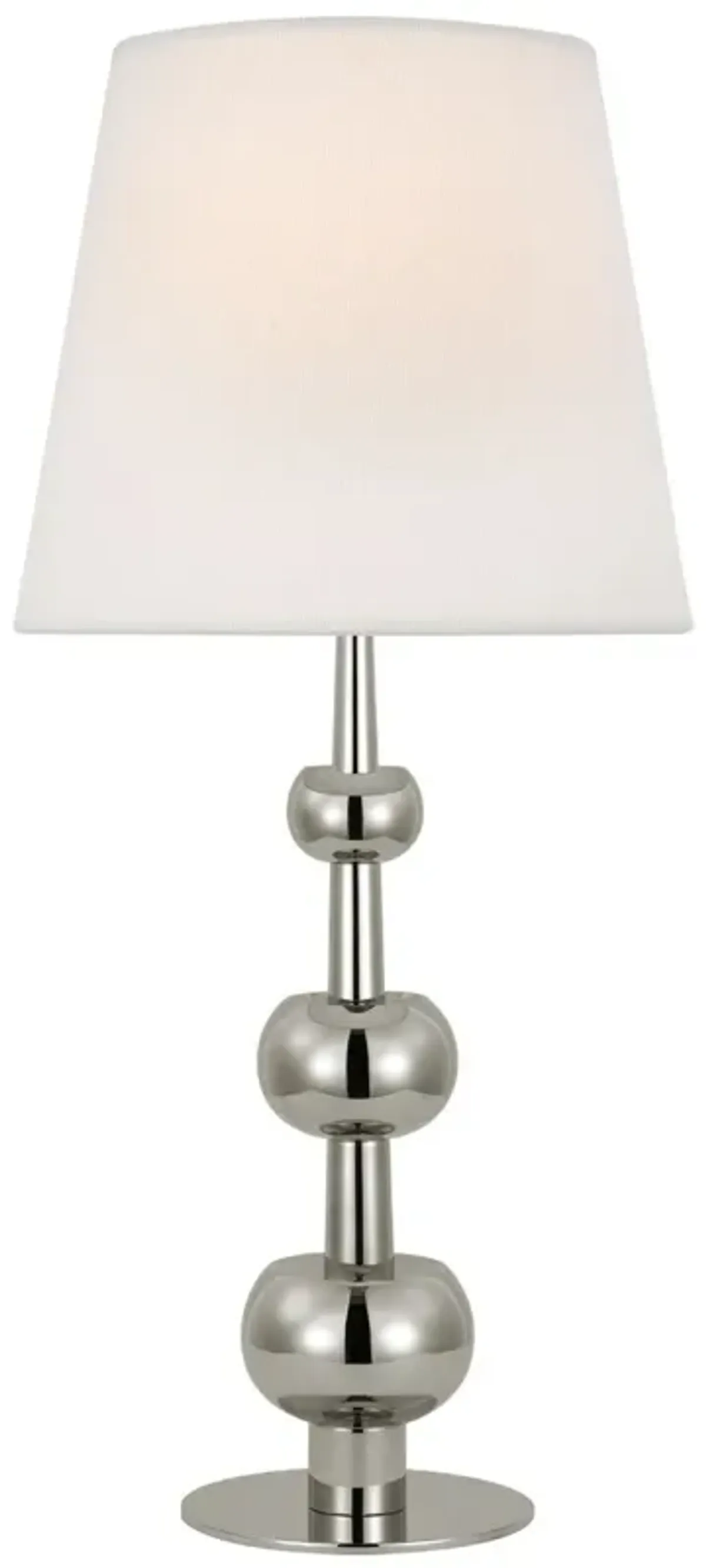 Visual Comfort - Comtesse Medium Triple Table Lamp - Polished Nickel - Silver