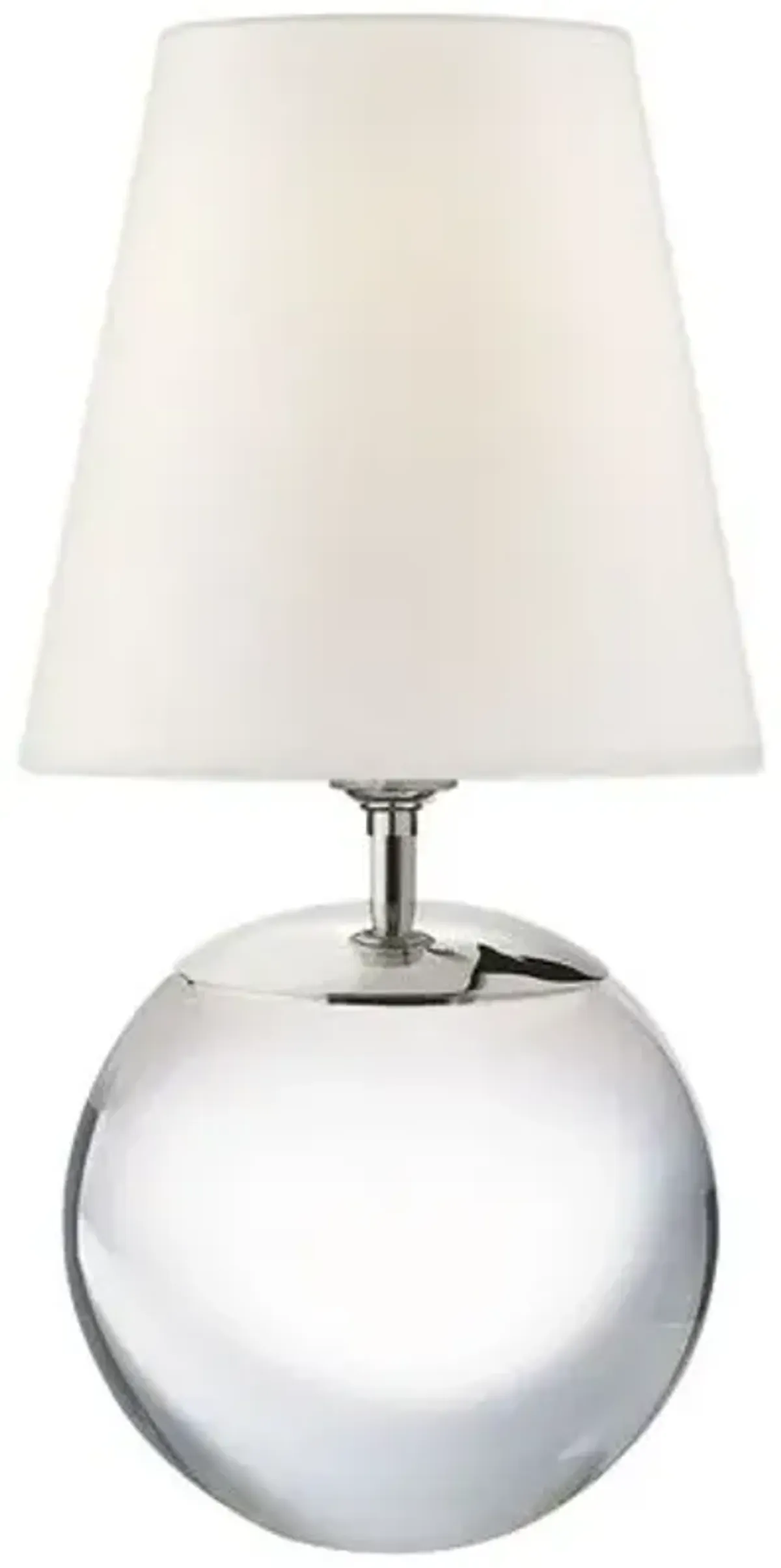Visual Comfort - Terri Large Round Table Lamp - Crystal - Clear